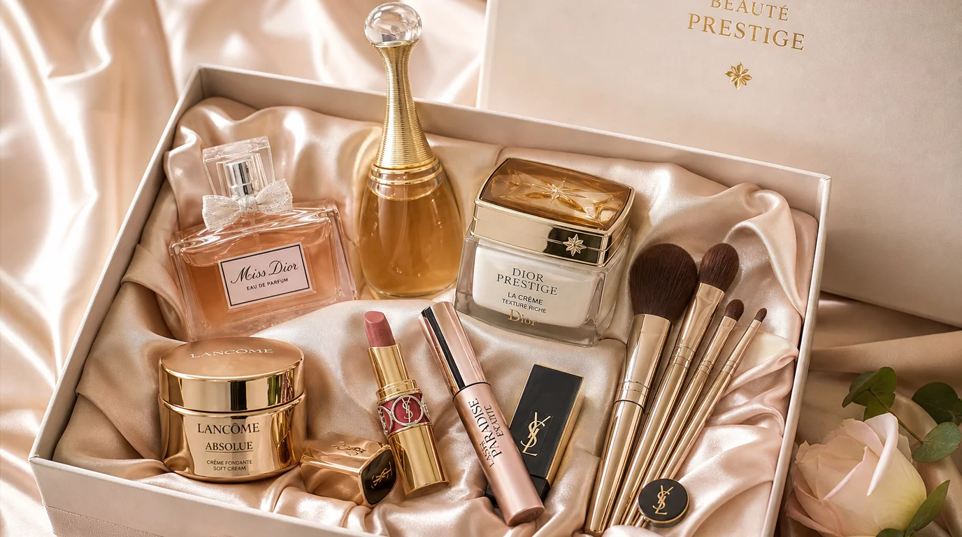 Coffret de produits de beauté remporté sur un jeu concours presse